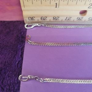 20 inch Herring Bone Necklace and 7 in Bracelet.